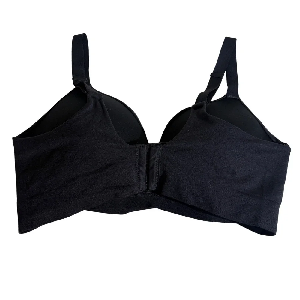 Truekind Black Bra Daily Comfort Wireless Shaper Bra Neutral Seamless True Kind - Picture 2 of 5